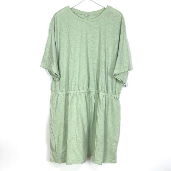 Old Navy Waist Defined Slub Knit Mini Dress - Picture 2 of 6